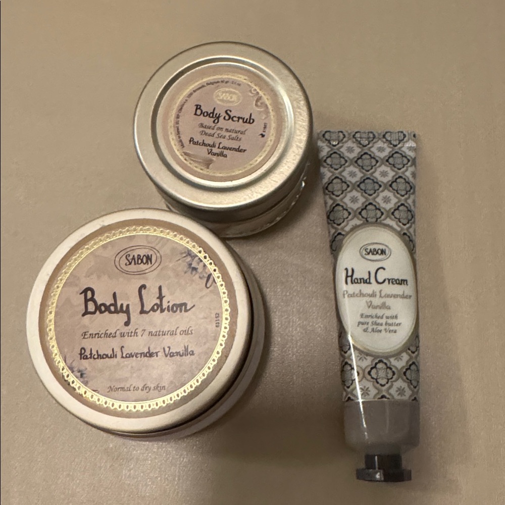 Patchouli Lavender Vanilla Body Care Set